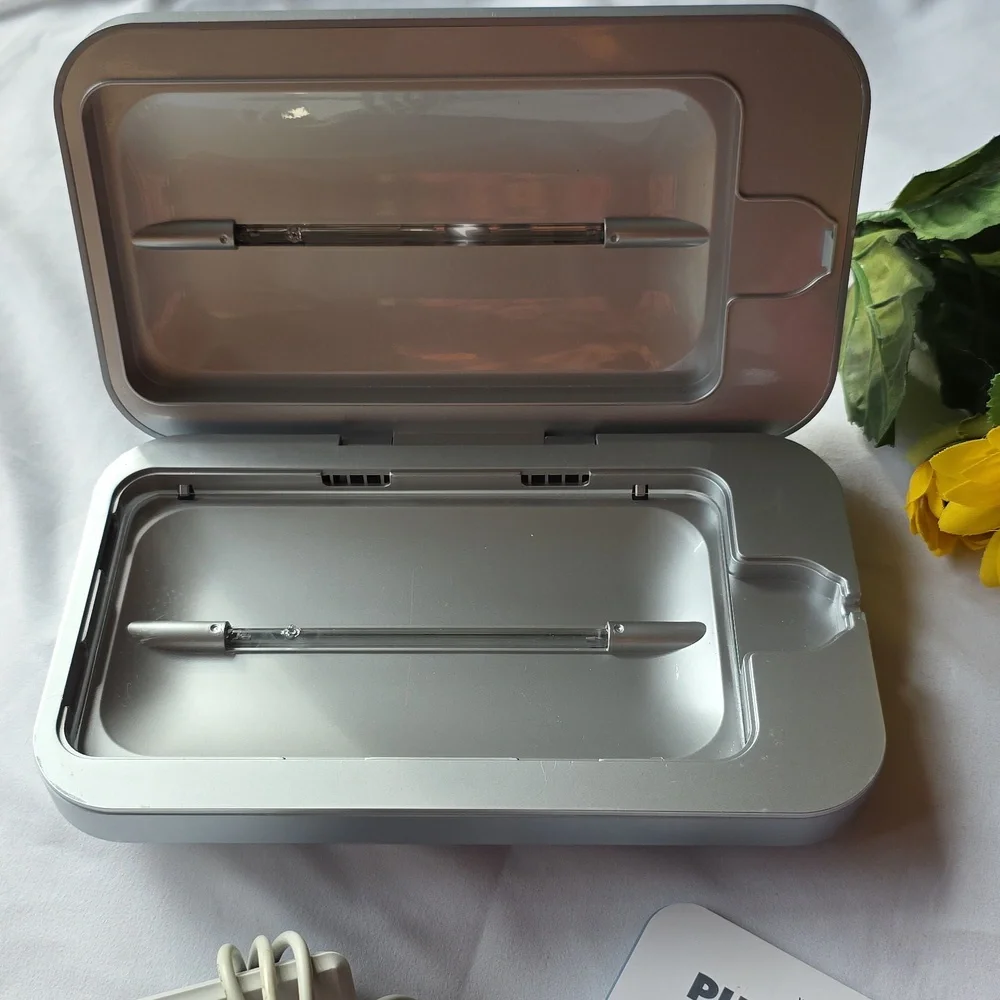 PhoneSoap 3 UV Phone Sanitizer and Charger Silver